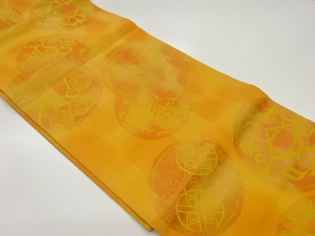 JAPANESE NAGOYA OBI / WOVEN BIRD